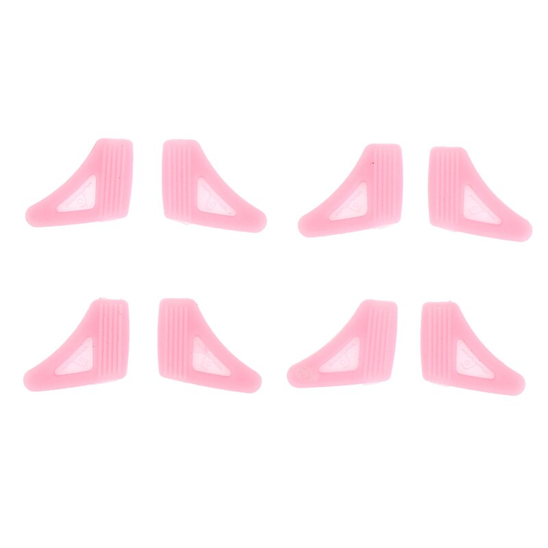 4 paires anti-dérapant oreille crochet porte-lunettes lunettes couleur unie Grip Temple pointe support pour enfants lunettes de soleil lunettes de lecture: pink