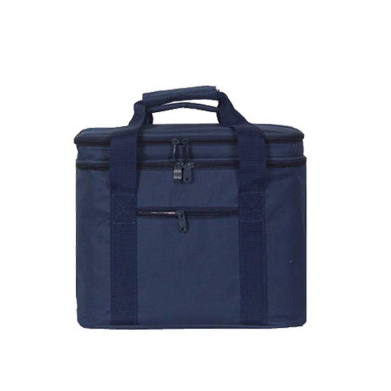 DENUONISS 18L Large Oxford Thermal Insulation Package Picnic Portable Container Bags Plant Package Food Insulated Bag Cooler Bag: Blue