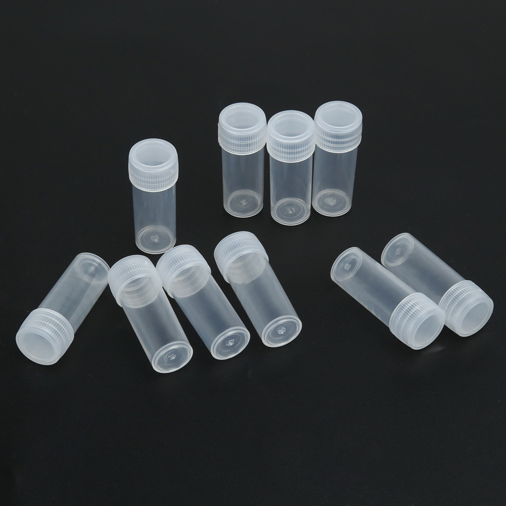 50PCS 5ml Clear Plastic Sample Bottle Volume Empty Jar Cosmetic Containers Small Storage Contain Bottle kitchen accessories