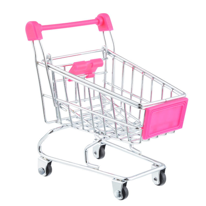 carro supermercado de bebé carrito de juguete de almacenamiento Mini carrito de compras plegable cesta de juguetes para niños 9 colores