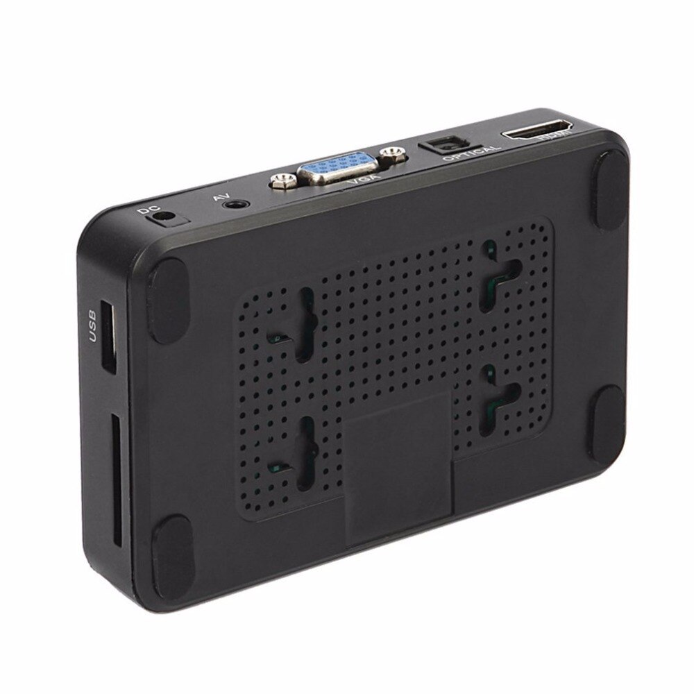 Mini Portable Full HD 1920x1080 HDMI VGA AV USB disque dur U lecteur de disque multimédia lecteur H7 pour maison voiture bureau