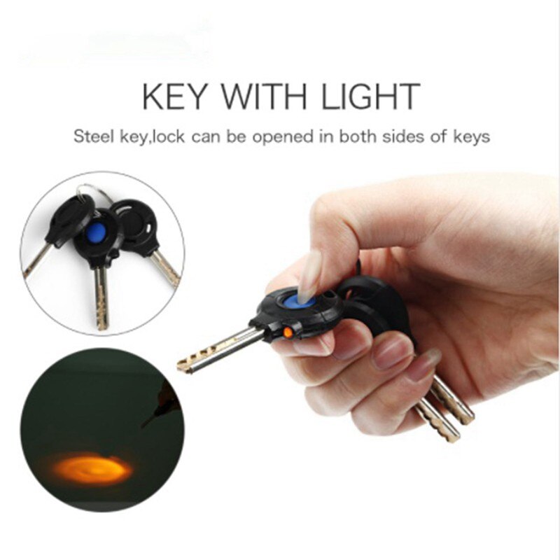 INBIKE Bike Lock Waterproof Anti-theft Cable Lock MTB Bicycle Locks With 3 Keys