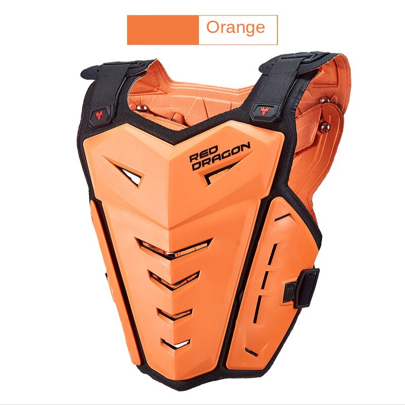 Motorrijder Racing Beschermende Kleding, Anti-Impact Armor Pak, Anti-Fall Racing Borst Armor, off-Road Armor, Hoge Armor: Orange