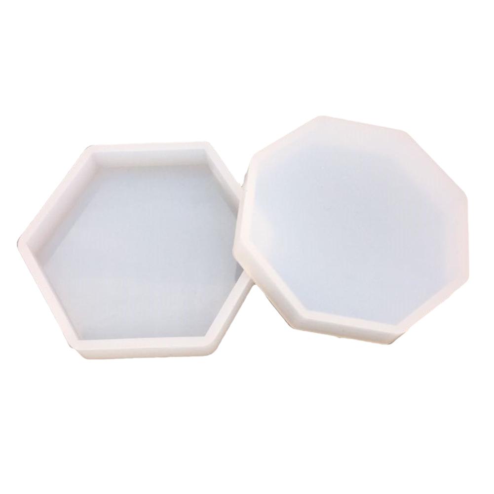 Silicone Mold Nordic Geometry DIY Crystal Epoxy Octagonal Plaster Ashtray Coaster Epoxy Resin Making Craft Clay Resin Molds