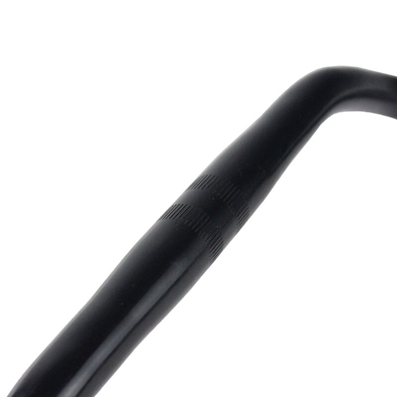 Manillar de aleación de aluminio con cuerno de piñón fijo, piezas de bicicleta de carretera, manillar curvado