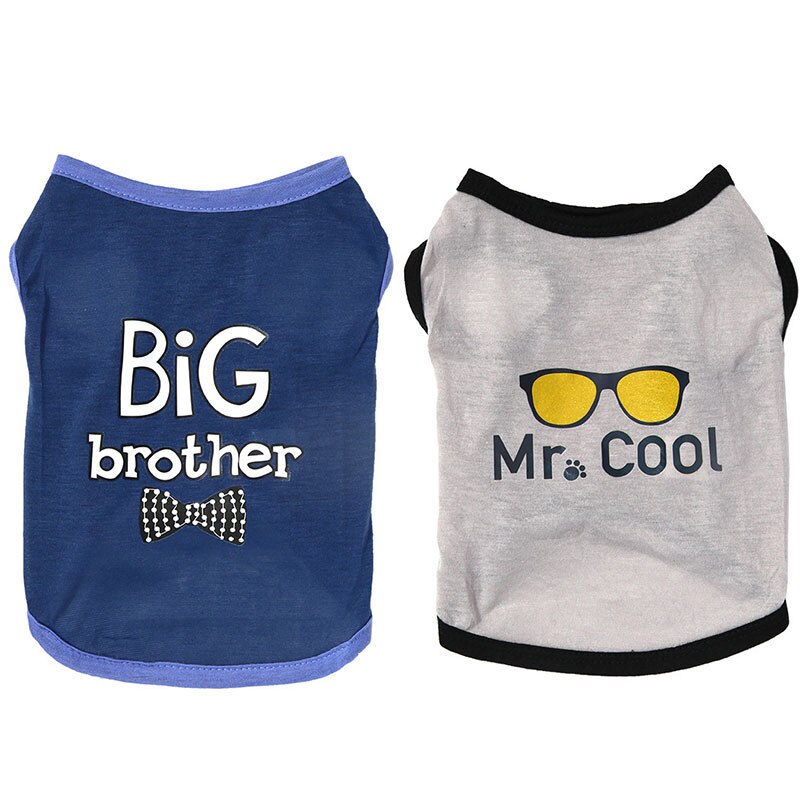 Comfortable Summer Dog Clothes Sleeveless Dog Shirt Thin Pet Vest Durable Cat T-shirt Small Medium Puppy Clothing Pet Supplies