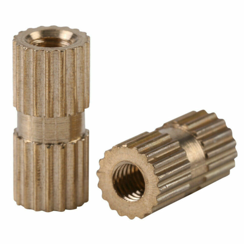 150 unids/set M3 inserto de Metal roscado de latón impresión 3D de plástico suministros de tuercas de Metal 100% y de