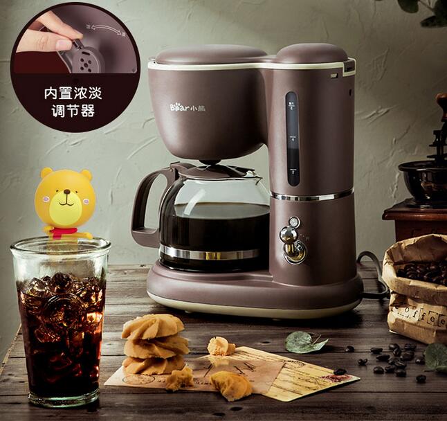bear coffee machine American household 0.6L drip-type small mini tea maker brewing teapot electric kettle coffee maker KFJ-A06Q1
