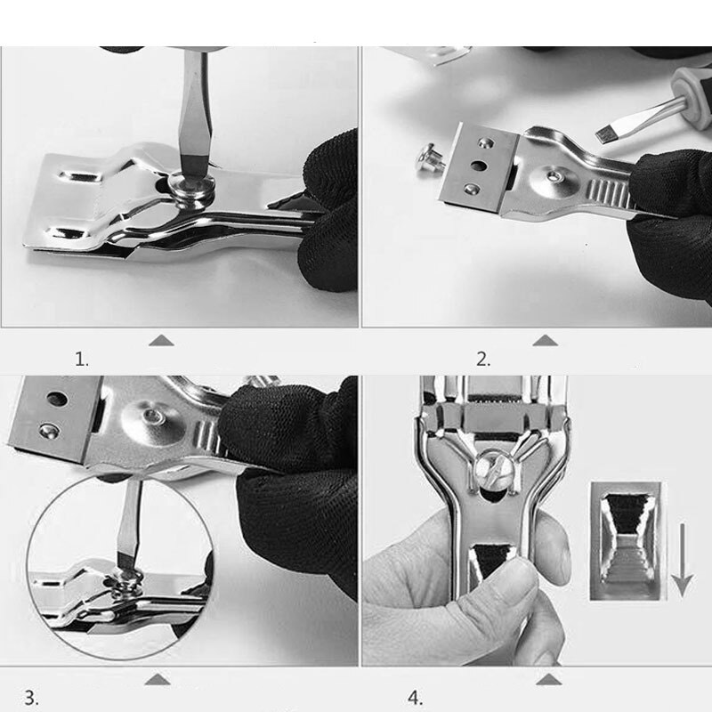 1PC Multifunction Glass Ceramic Hob Scraper Cleaner Remover For Cleaning Oven Cooker Tools Utility Knife Glass Cleaning Tools