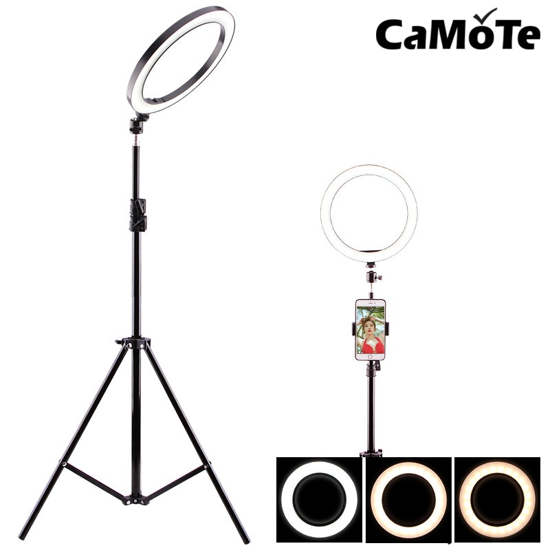 Ring flash for phone smartphone Product photograph beauty holder stand Tripod Flash light mobile phone 8-10inch Makeup Ring Ligh