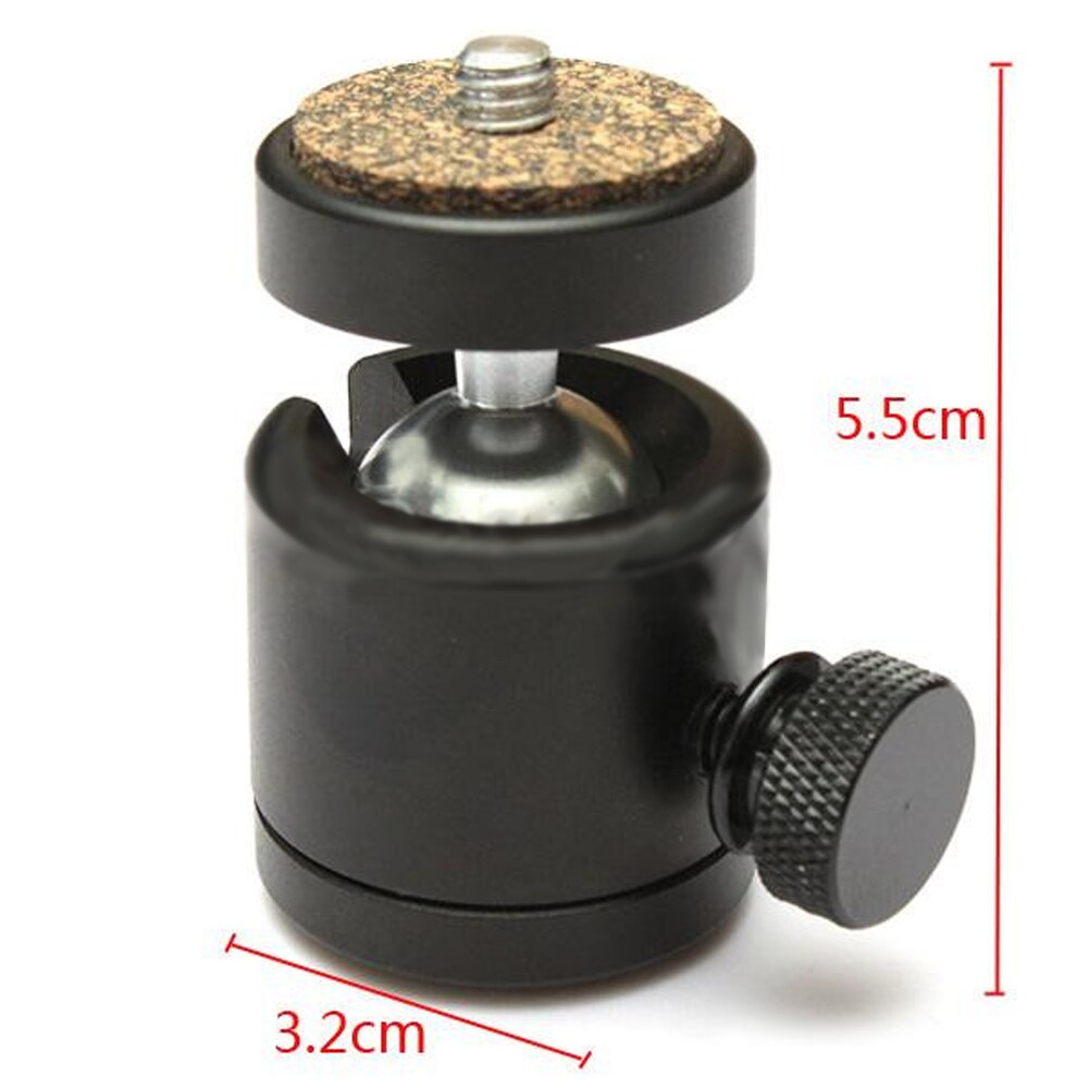 360 Swivel Balhoofd 1/4 &quot;Schroef Mount Voor Dslr Camera Statief Balhoofd Stand