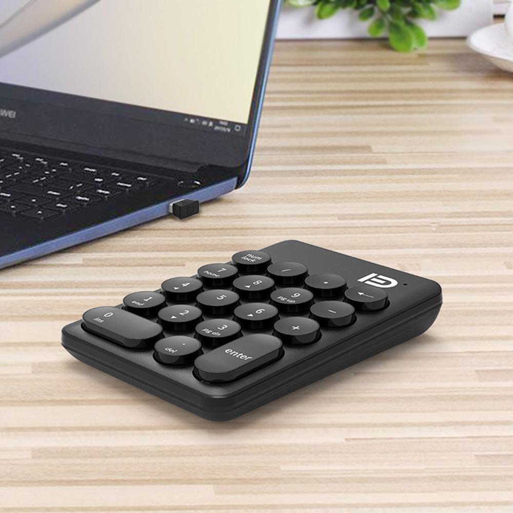 Wireless Number Keypad Accounting Keyboard ireless Digital Keyboard USB Number Pad 18 Keys Mini Numeric Keypad For Laptop PC