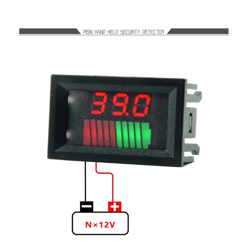 Indicateur de niveau de Charge de batterie au plomb, testeur de capacité de batterie, voltmètre 12V 24V 36V 48V 72V