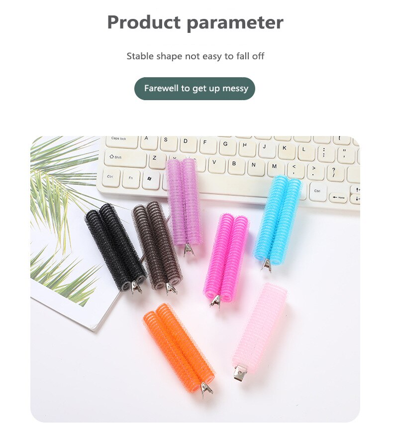 Soft Rubber Hair Roll Bangs Curling Tube Fluffy Curlers Sleeping No Heat Hair Clip Hair Pins Curlin Magic Hair Care Rollers
