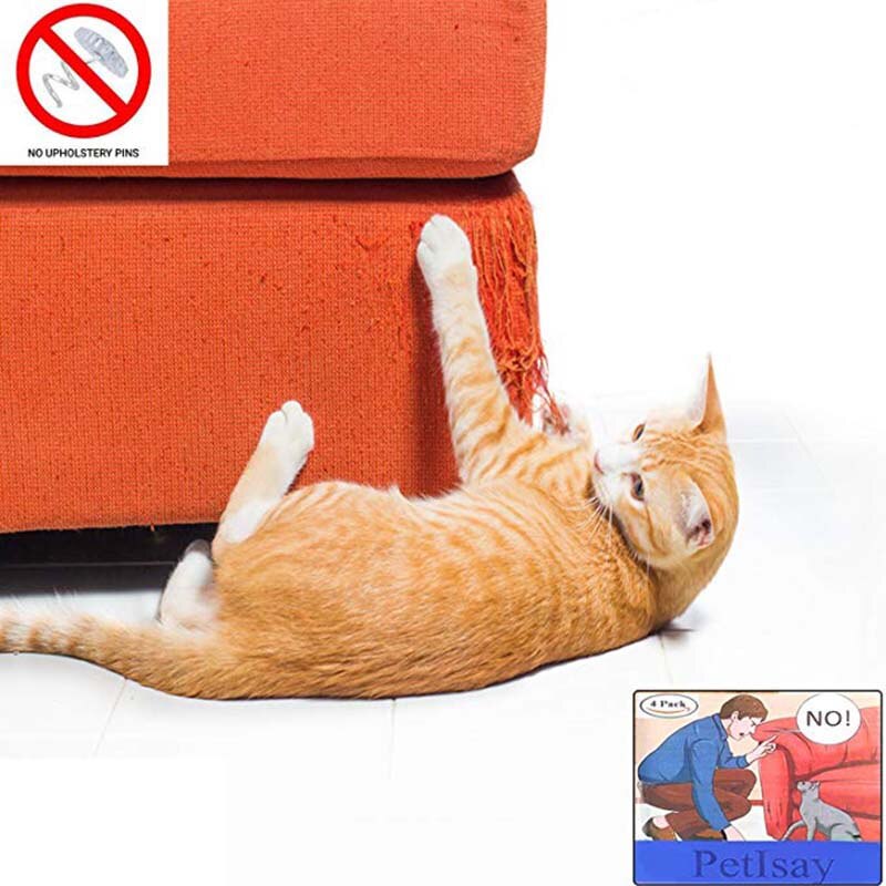 Protector de garra de gato para sofá, almohadillas de protección de gato que rasca muebles para tapicería, sillas de cuero reclinables