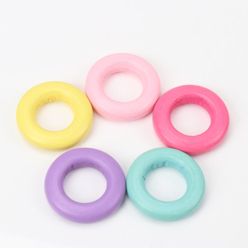 20pcs Grote Houten Ring 20mm 25mm 35mm diameter Geweldig voor Sieraden Bijtringen Ringen Toss Games en meer cuentas de madera