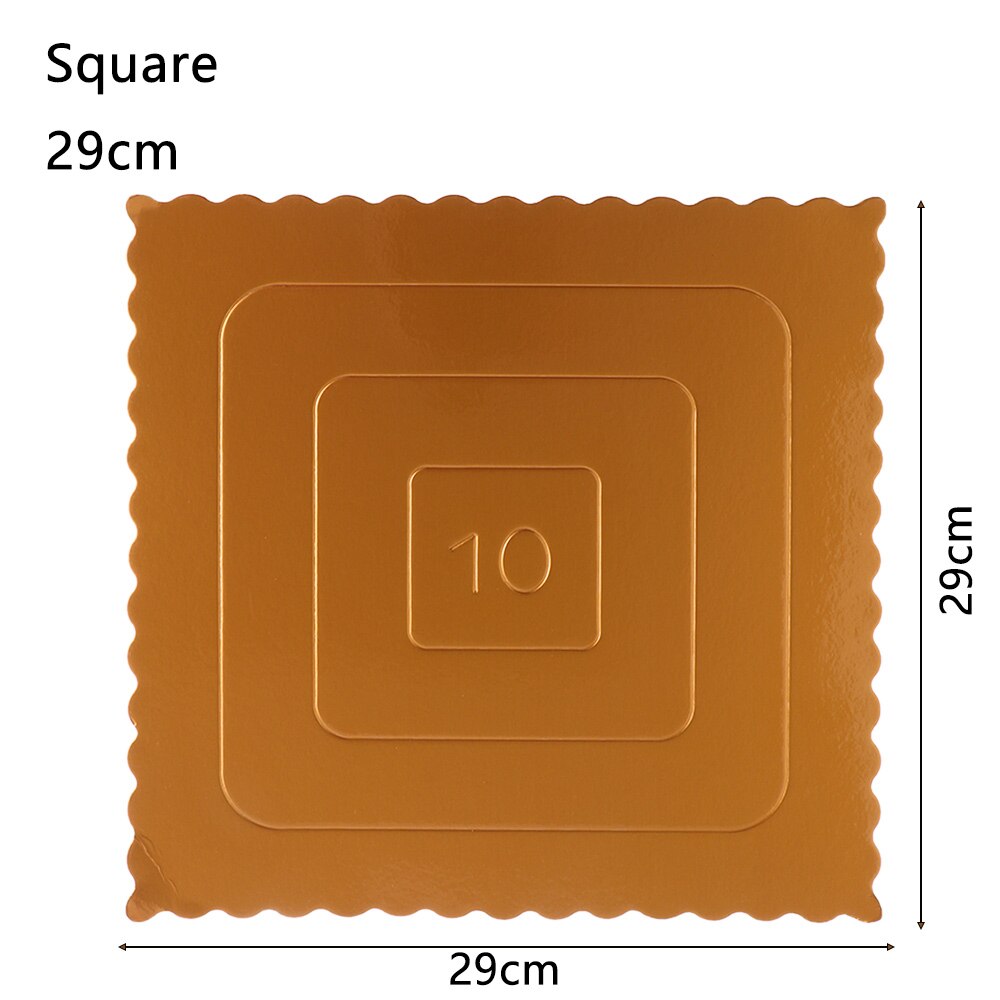 Mousse Cake Boards Gold Paper Cupcake Dessert Display Tray Pastry Baking Mat Cake Decor Tool Kitchen reposteria pasteleria Tool: 29cm Square