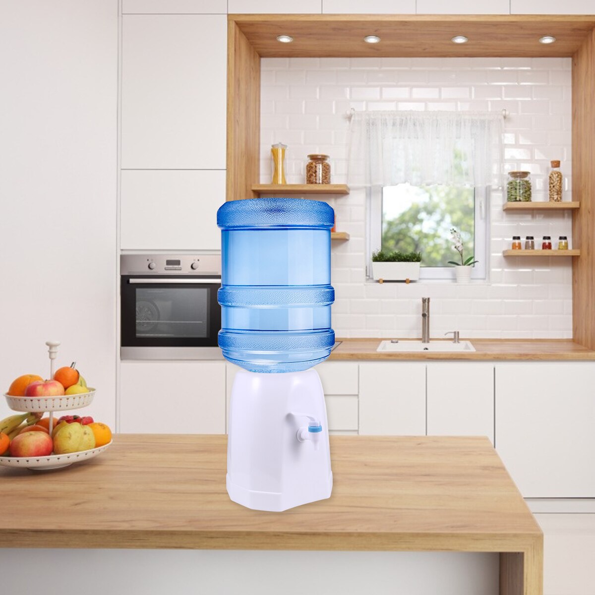 Panda Water Dispenser 2.5 Liter - Mini Desktop Water Cooler For Kids Room Office Desk White