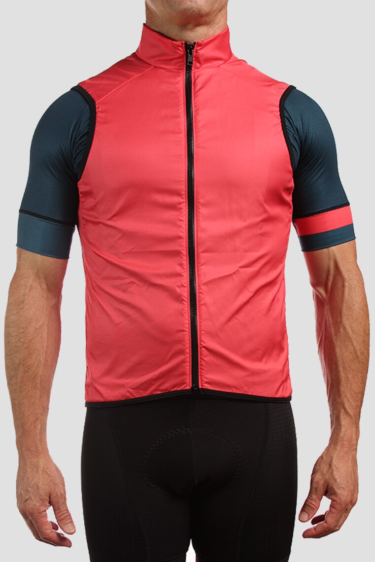 cycling Vests Red Men waterproof cycling vest Sleeveless bike bicycle mtb wind vest