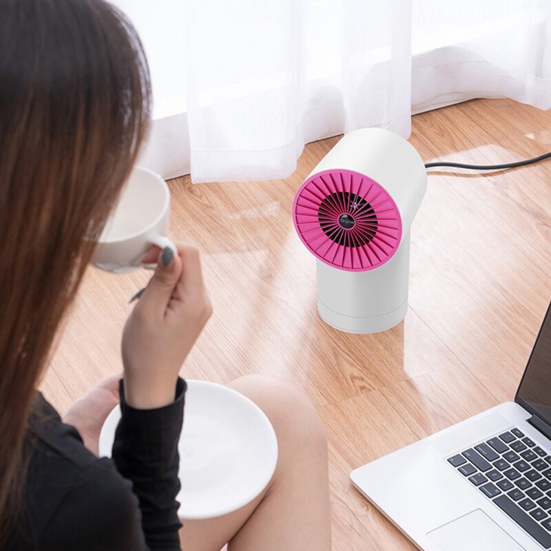 Mini 45 ° schütteln Kopf Heizung Geschwindigkeit Heiße Büro Bett Zimmer Kleine Handlich Wärmer Fan Weihnachten Tragbare Elektrische heizung