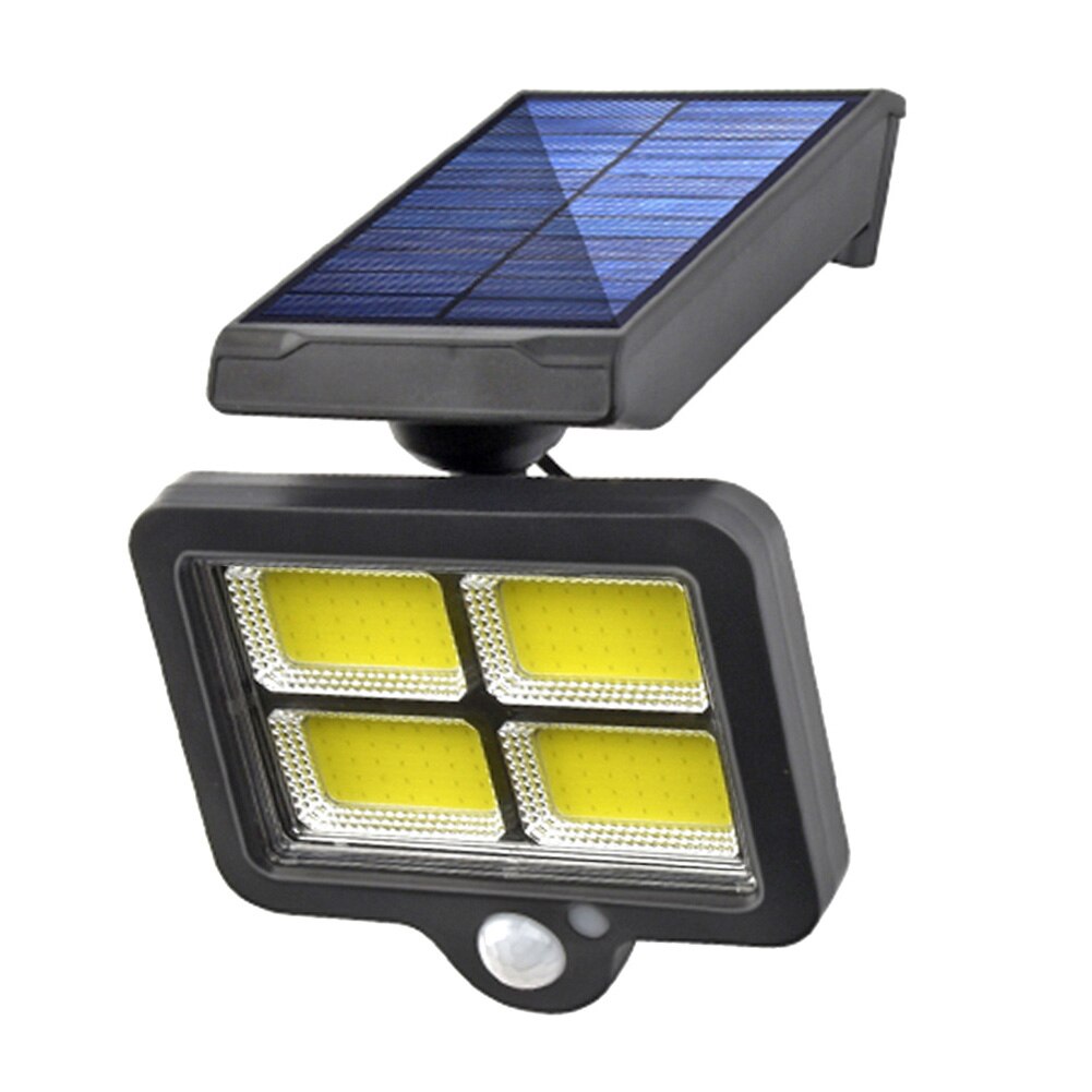 LED Solar Wall Light Outdoors Motion Sensor Waterproof Garden Lighting + 5m Extension Cable Courtyard Fence Driveway Street Lamp: 140COB