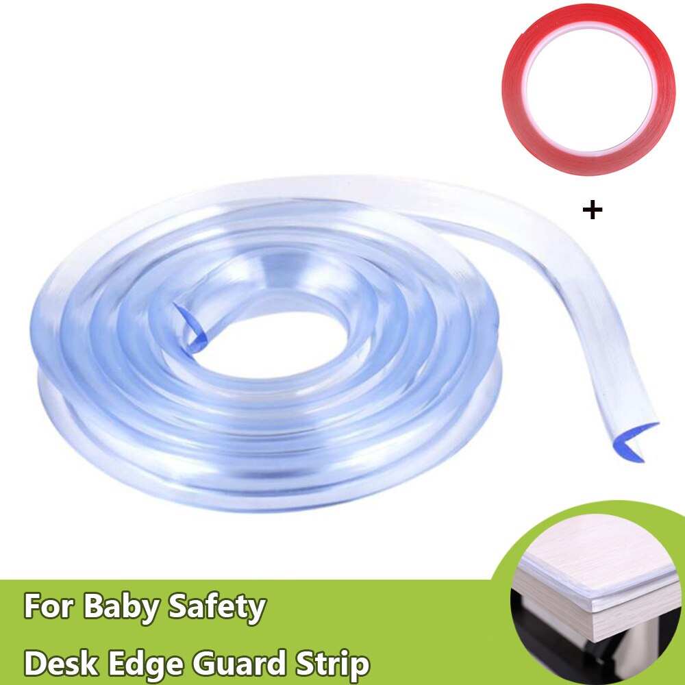 1m/2m Baby Safety Table Desk Transparent Edge Guard Strip Corner Protector Kids Collision Proof Cushion Foam Bumper