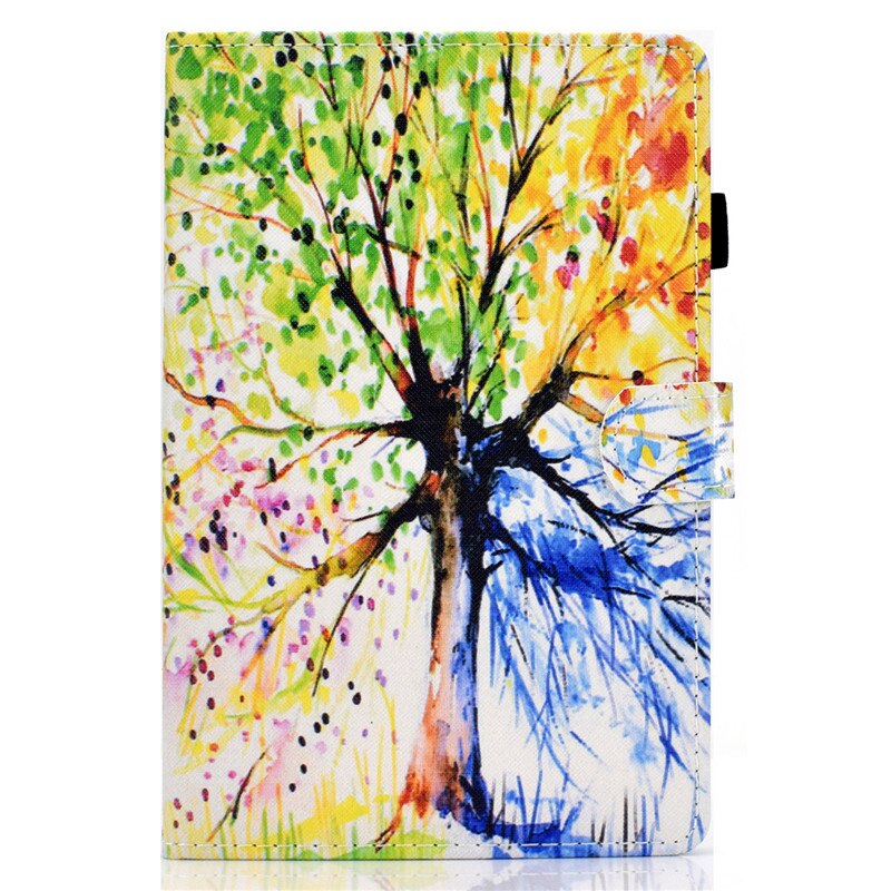 For Samsung Galaxy Tab E 9.6 inch SM T560 Case Monkey Cat Painted Tablet for Funda Samsung Galaxy Tab E T561 Cover Kids SM-T560: tree