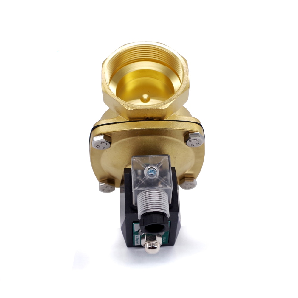2Way 1/2" Brass Lpg Natural Gas Solenoid Valve 220vac 24v Normally Closed high Temperature