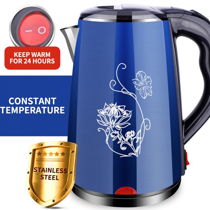 Dubbel anti- skållning elektrisk vattenkokare automatisk avstängning rostfritt stål carving mönster köksmaskiner: 2.3 linsering 1