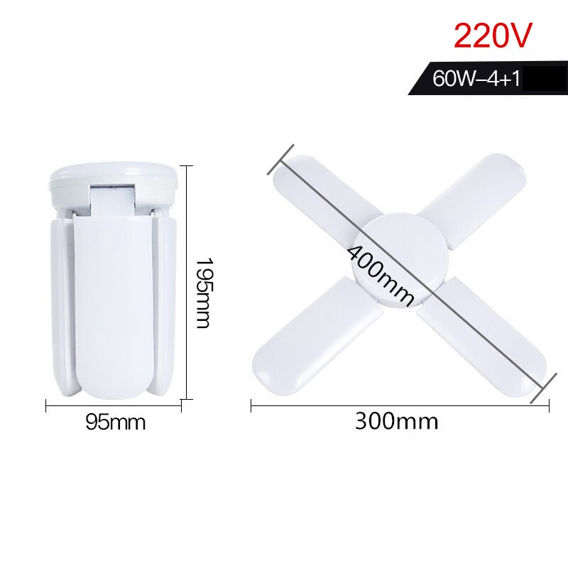 Vervormbare led garage lampen plafondarmatuur thuis winkel werkplaats lamp jdh 88: D