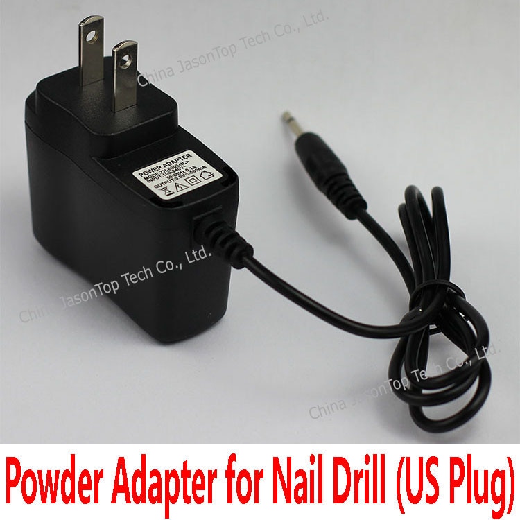 9V US Plug Power Adapter for Electric Nail Drill UV Gel Remover Machine Nail Art Manicure Pedicure Cuticle Removing Tool AC DC