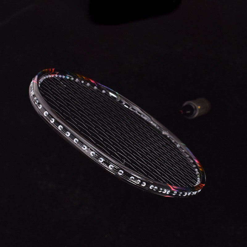 8u profissional 100% raquete de badminton carbono 24-30 lbs g5 ultraleve ofensiva raquete de badminton treinamento esportes com saco