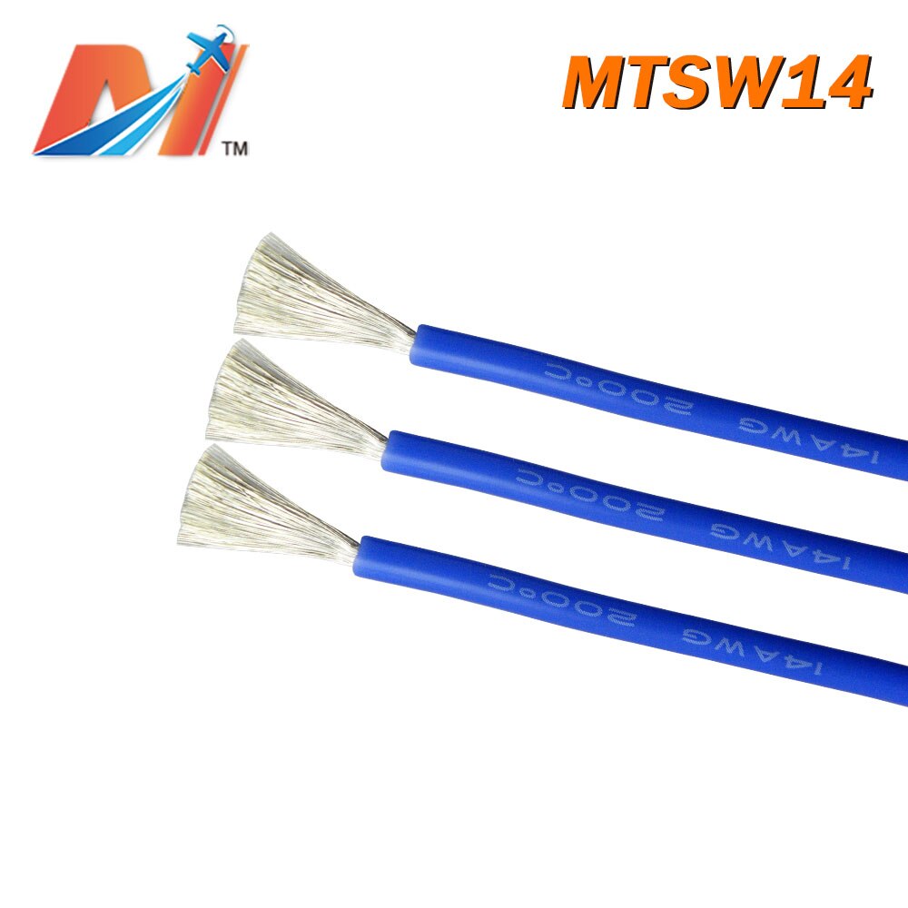 Maytech Clearance (1meter) power silicon wire AWG14 BLUE COLOR