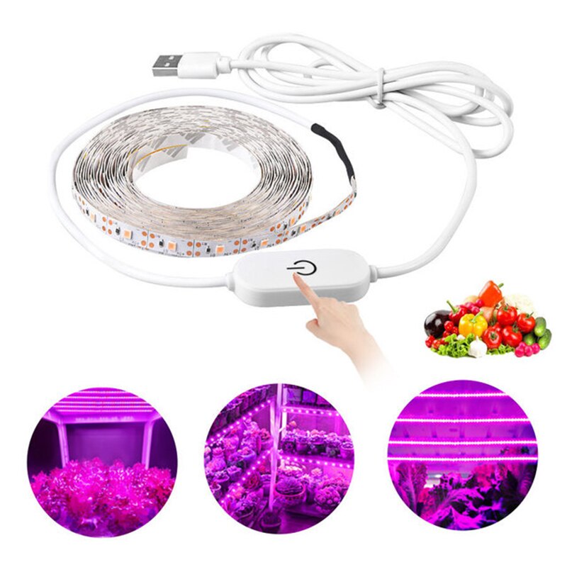 Kasvi kasvaa valo led-kasvinauhat valot joustava kasvuvalaisin kasvihuoneisiin hydroponics kukka nauhat valot kasvi valonauhat