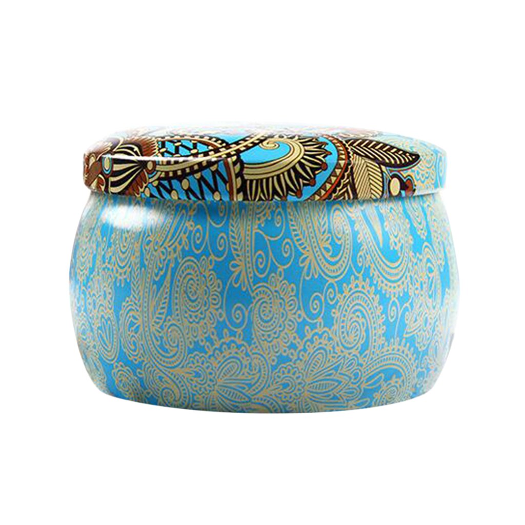 Premium Christmas Cookie Tins - Decorative Ethnic Style Cookie Tins, Extra Thick Steel - Cookie Containers for Giving: Cloud