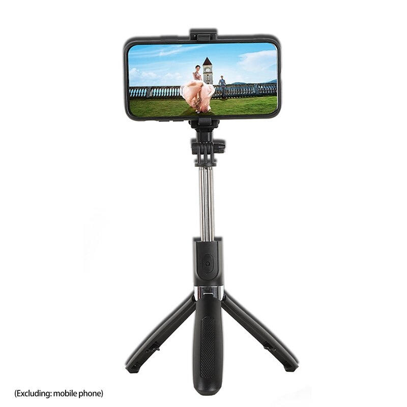 Selfie-stick-stativ, ausziehbarer selfie-stick mit abnehmbarer drahtloser fernbedienung und stabilem stativständer