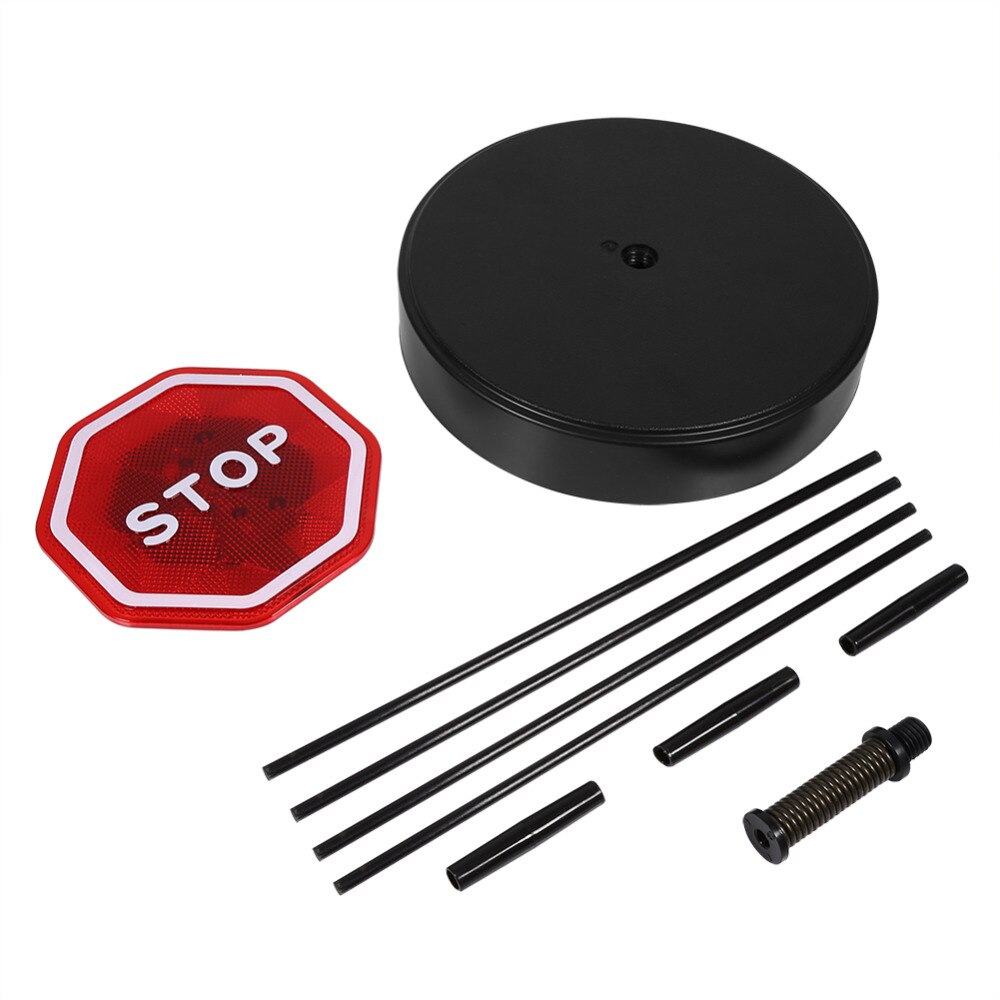 Parking Stop Sensor Comes with complete base, poles, adapters and LED stop sign LEDs will automatically flash For Garage Port