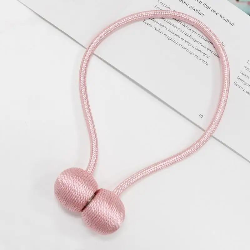 Magnetiska gardinfästen, gardinfästen för hörlurar, gardindekorationer för hem och utomhusbruk, sovrum och kontor: Röd