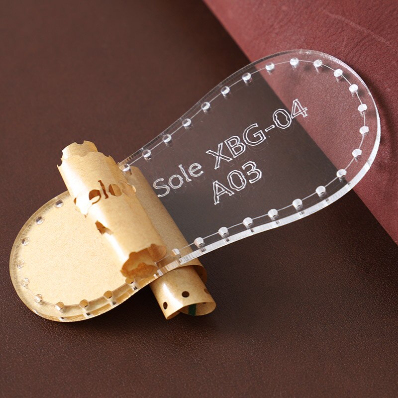 1Set DIY Acrylic Template Small Shoes Boots Pendant Leather Craft Pattern DIY Stencil Sewing Pattern 4*8.5cm
