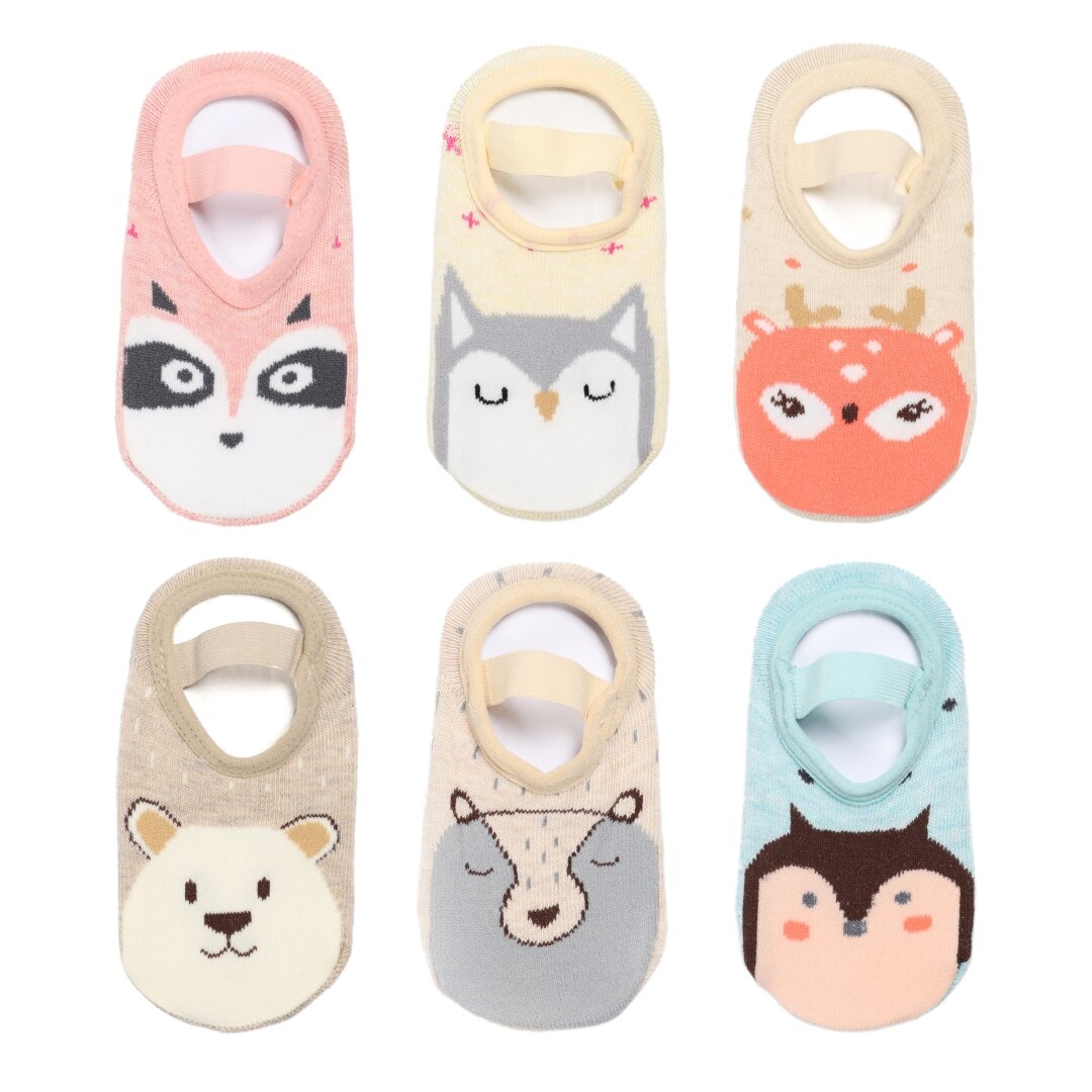 Baby Meisjes Antislip Sokken Met Grip Cartoon Peuter Anti Slip Slipper 6-12-36 Maanden