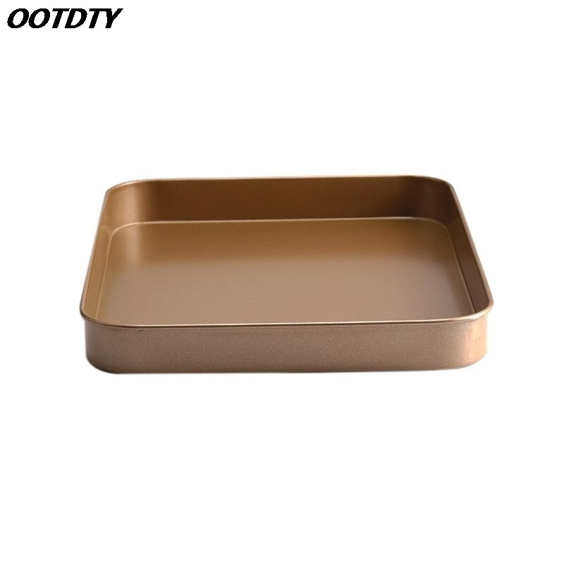 Rectangular Carbon Steel Cake Cheese Pan Cookie Bread Pizza Non Stick Baking Tray Kitchen Bakeware