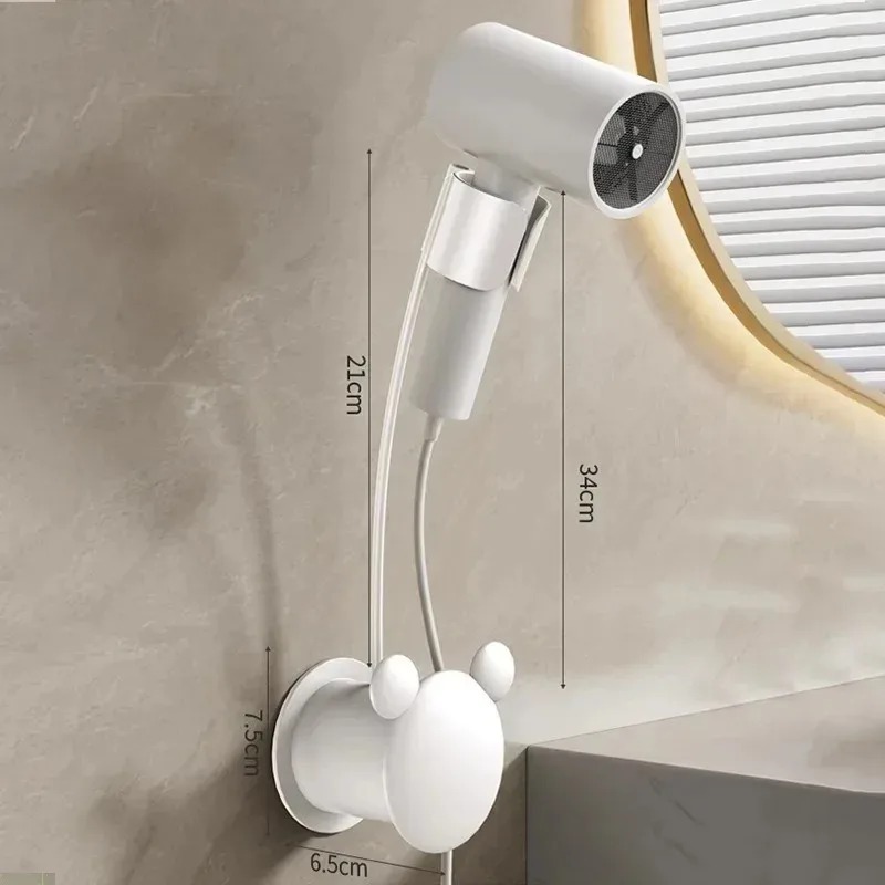 No need To Punch Holes No Need To Hold Adjustable Wall Hanging Hair Dryer Holder Free Of Hands Universal Air Duct Storage Rack: green