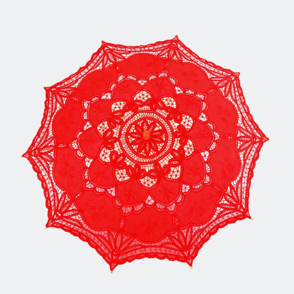 Kant Handleiding Opening Bruiloft Paraplu Bruid Parasol Paraplu Accessoires Voor Wedding Bridal Shower Paraplu 8
