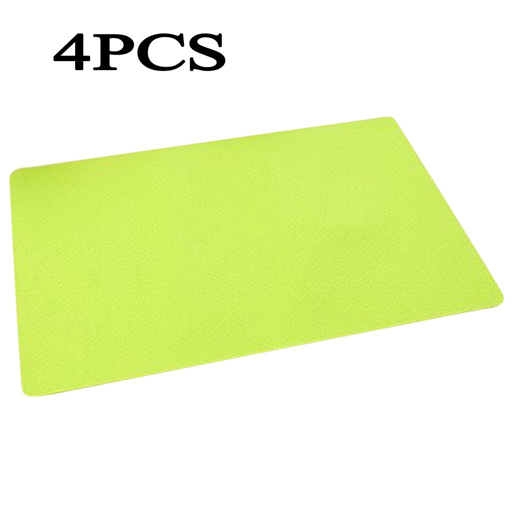 Mildew Proof Moisture-proof Hygroscopic And Washable Refrigerator Mat: Green