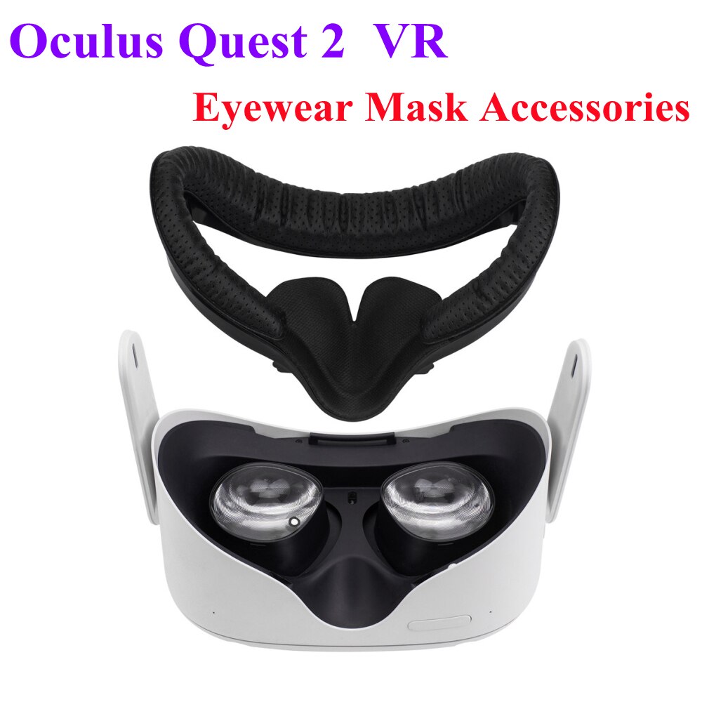Voor Oculus Quest 2 Vr Pu Verbreding Masker Zitkussen Houder Protector Pad Eye Pad Masker Voor Oculus Quest 2 accessoires