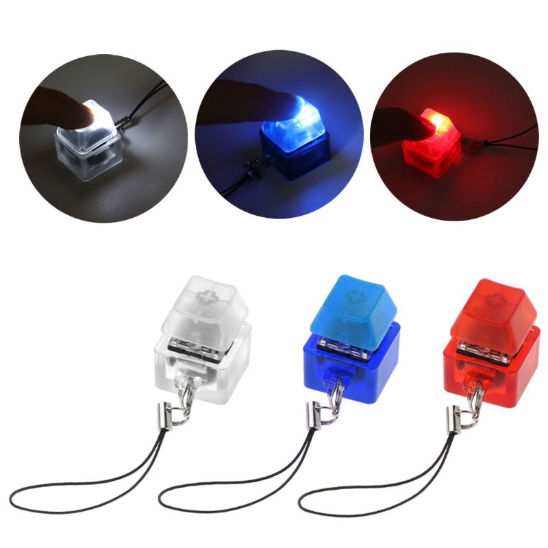 Mechanical Switch Keychain Light Up Backlit For Keyboard Switches Tester Kit