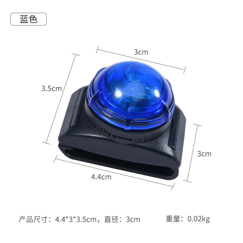 Lampe de poche LED étanche pour animaux de compagnie, collier lumineux, sécurité nocturne pour chien et chat, pendentif lumineux: blue