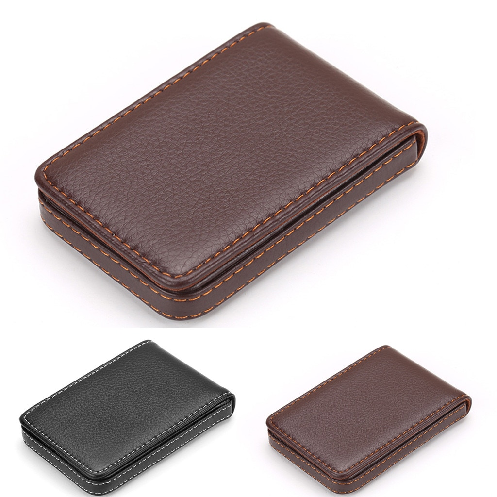 Man Vrouwen Smart Wallet Visitekaarthouder Wallet Aluminium Metal Credit Business Mini Card Wallet
