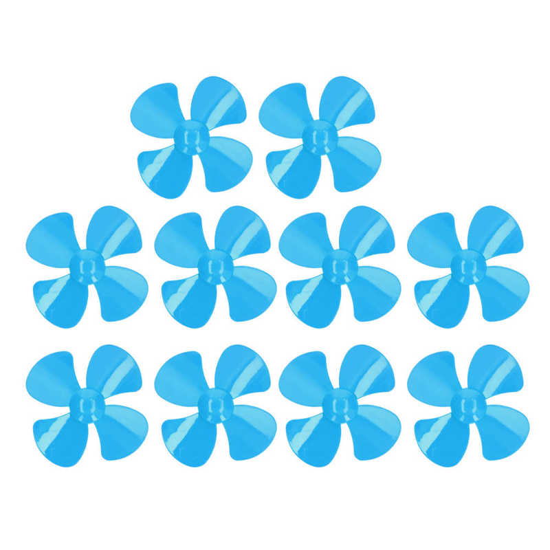 4 Blades Propeller 100mm Diameter Plastic Propellers with 2mm Hole for Craft for Mechanical Model Making: Blue