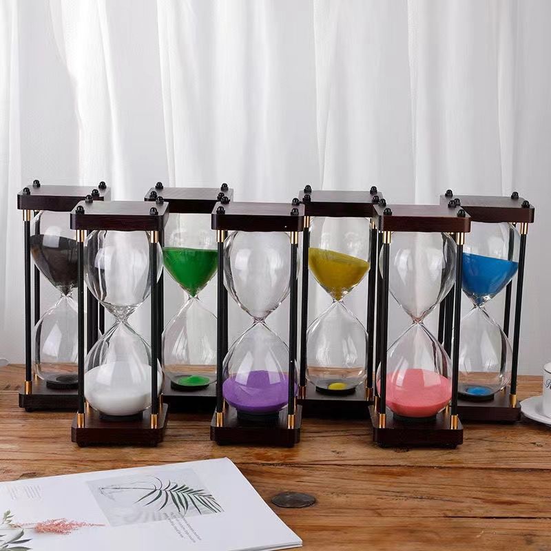 Minuterie sablier 30/45/60 minutes, outil de gestion du temps pour cuisine, bureau, décoration de la maison
